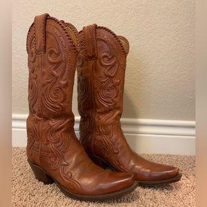 STUNNING Lucchese Saratoga Cognac Cowboy Boots